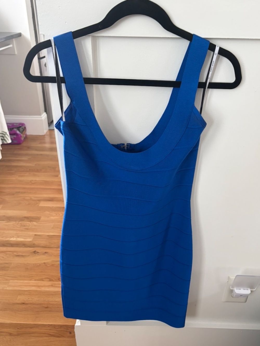 Herve leger blue dress